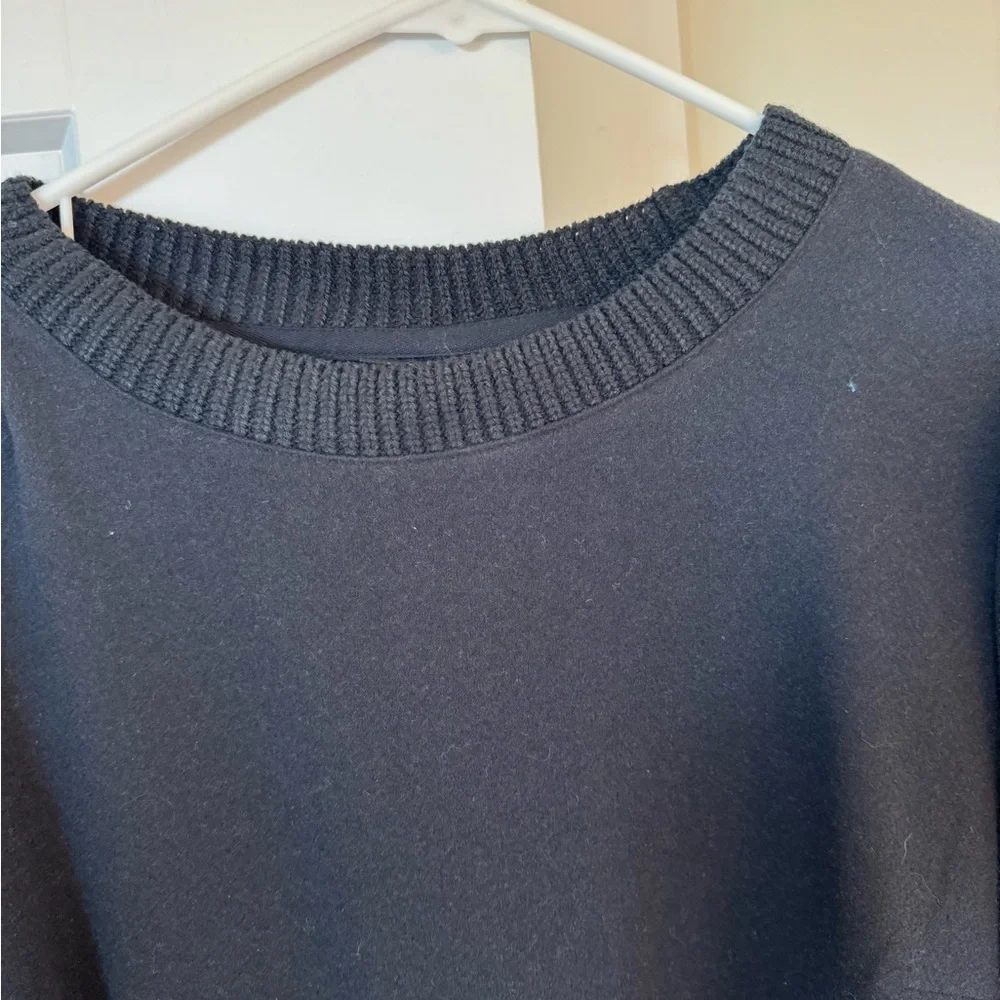 Sweatshirt/sweater dress L, sweater cuffs and neckline. Casual, with side slits - Picture 2 of 4
